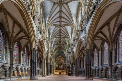 Lincoln Cathedral — the nave looking east
